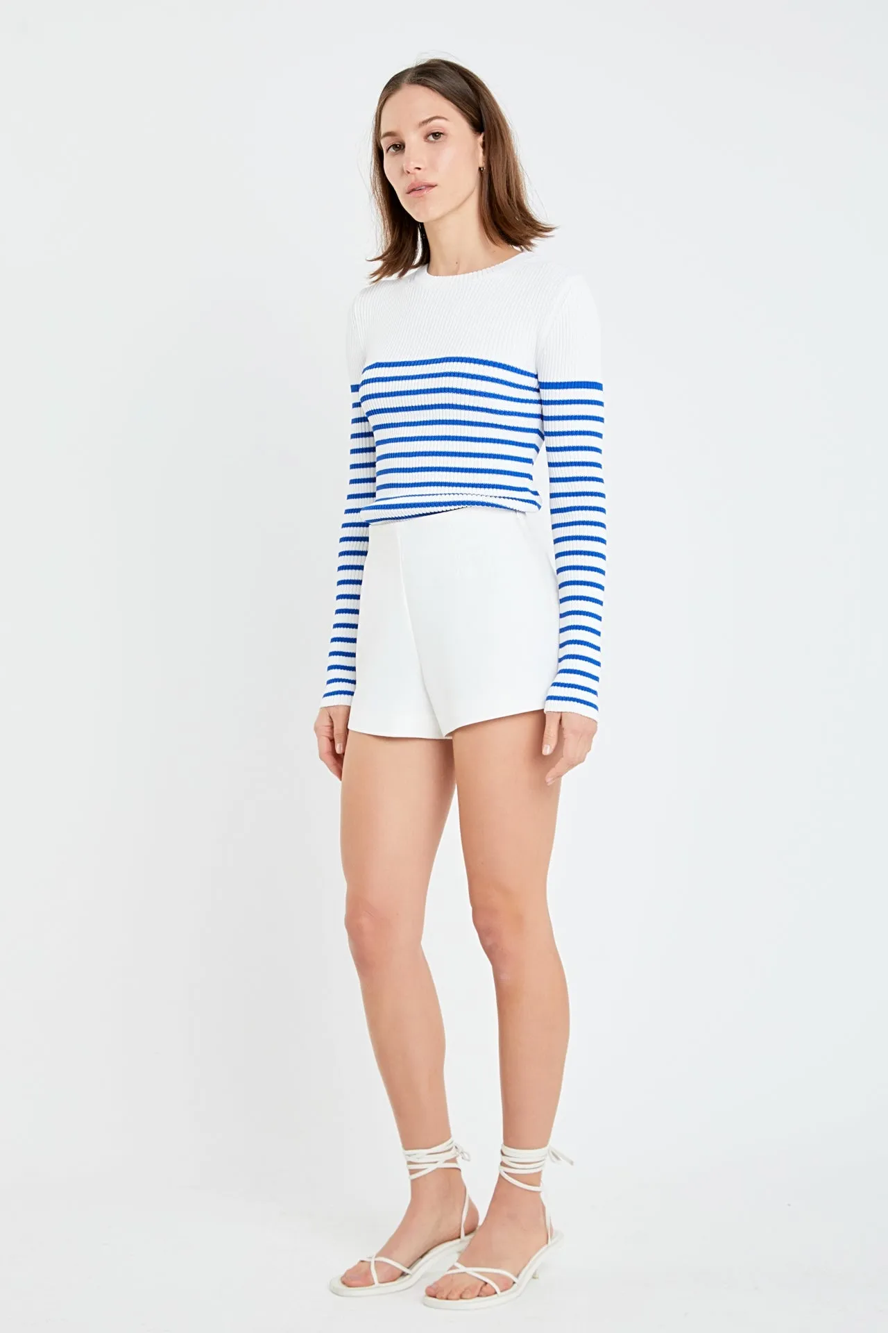 English Factory - Stripe Long Sleeve Knit Top