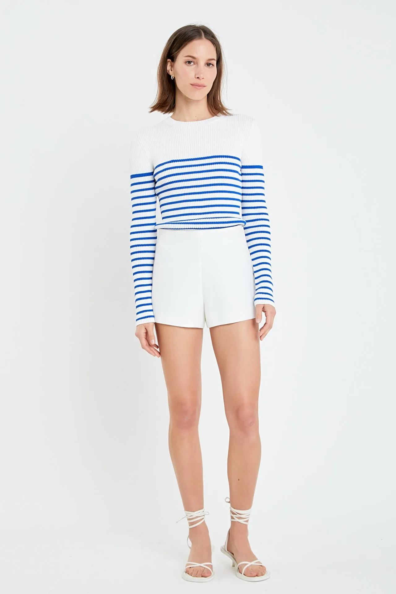 English Factory - Stripe Long Sleeve Knit Top