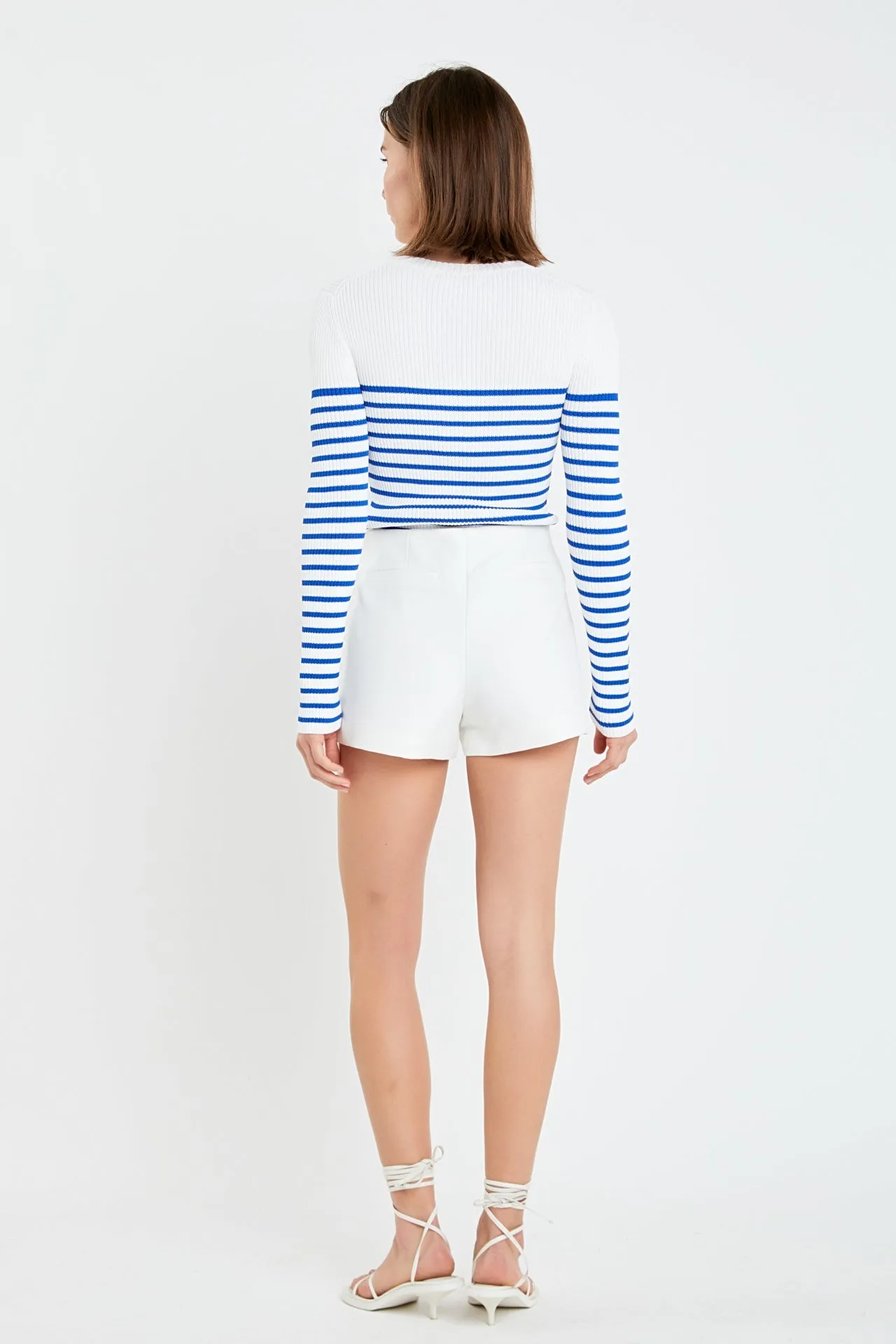 English Factory - Stripe Long Sleeve Knit Top