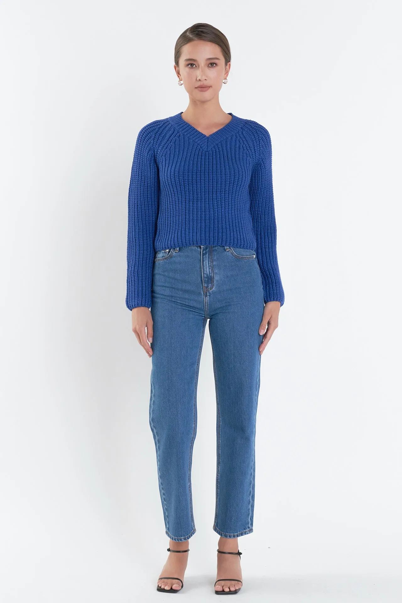 English Factory - V-neck Knit Sweater