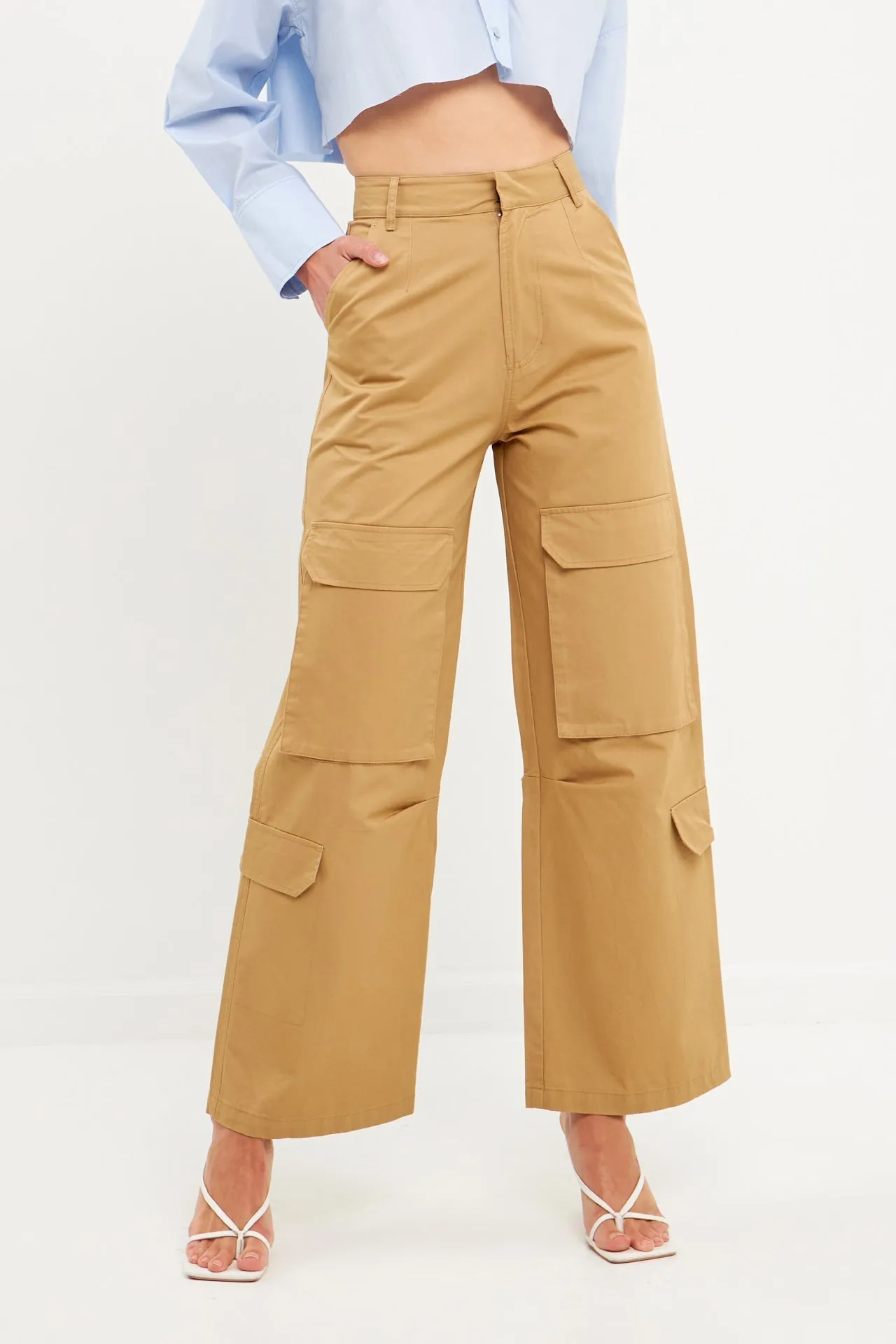 English Factory - Wide Leg Cargo Pants - Final sale