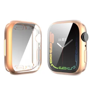 ENKAY Apple Watch (45mm) TPU cover with tempered glass - Rose Gold