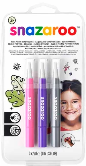 Ensemble de crayons de maquillage Snazaroo (paquet de 1 rose, 1 mauve et 1 gris)