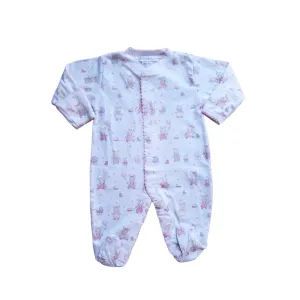 Enterito Babycottons Footie B Basic Bunnies Rosa