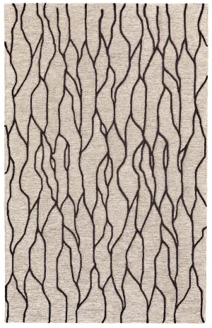 Enzo 7428734F Black/Taupe Rug