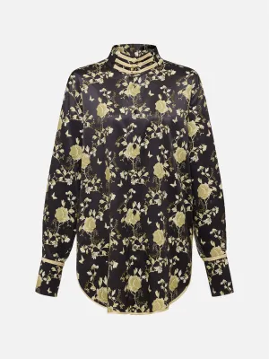 EP YAYING Chinese Style Jacquard Shirt