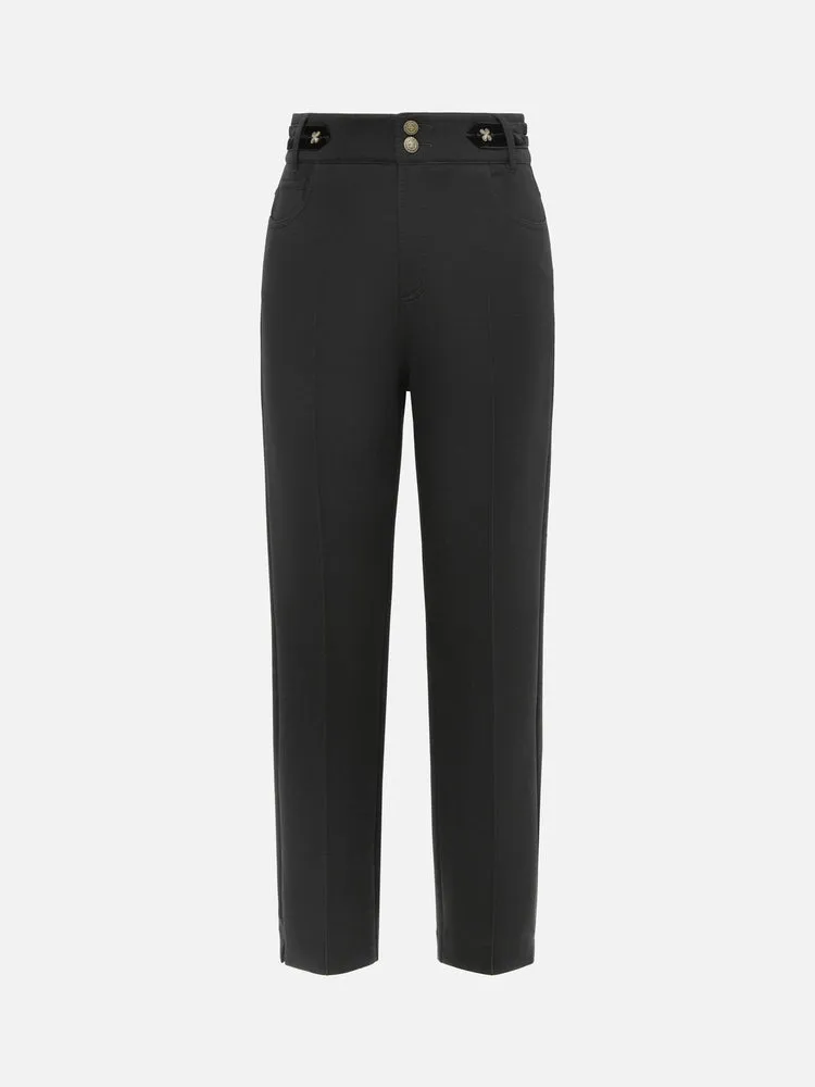 EP YAYING Office Slim Tapered Pants