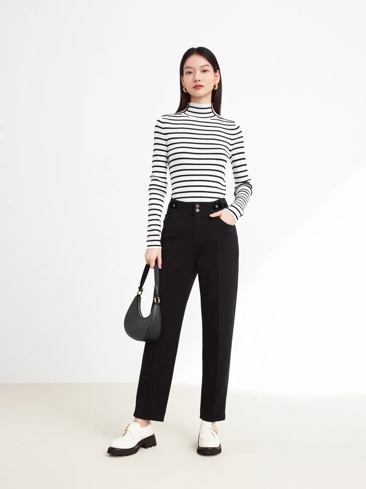 EP YAYING Office Slim Tapered Pants