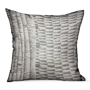 Epoxi River Gray Dobby Luxury Outdoor/Indoor Throw Pillow