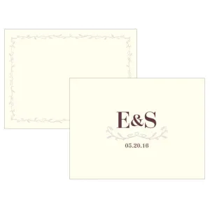 Equestrian Love Note Card Black