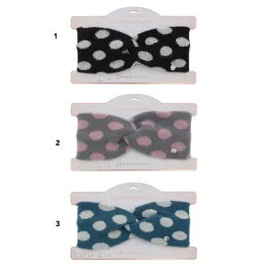 Equilibrium 23cm Spots Twist Ear Warmer Headband (Choice of 3)