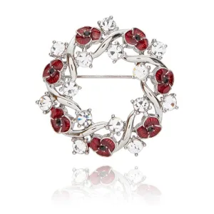 Equilibrium Poppy Ribbons Elegant Brooch