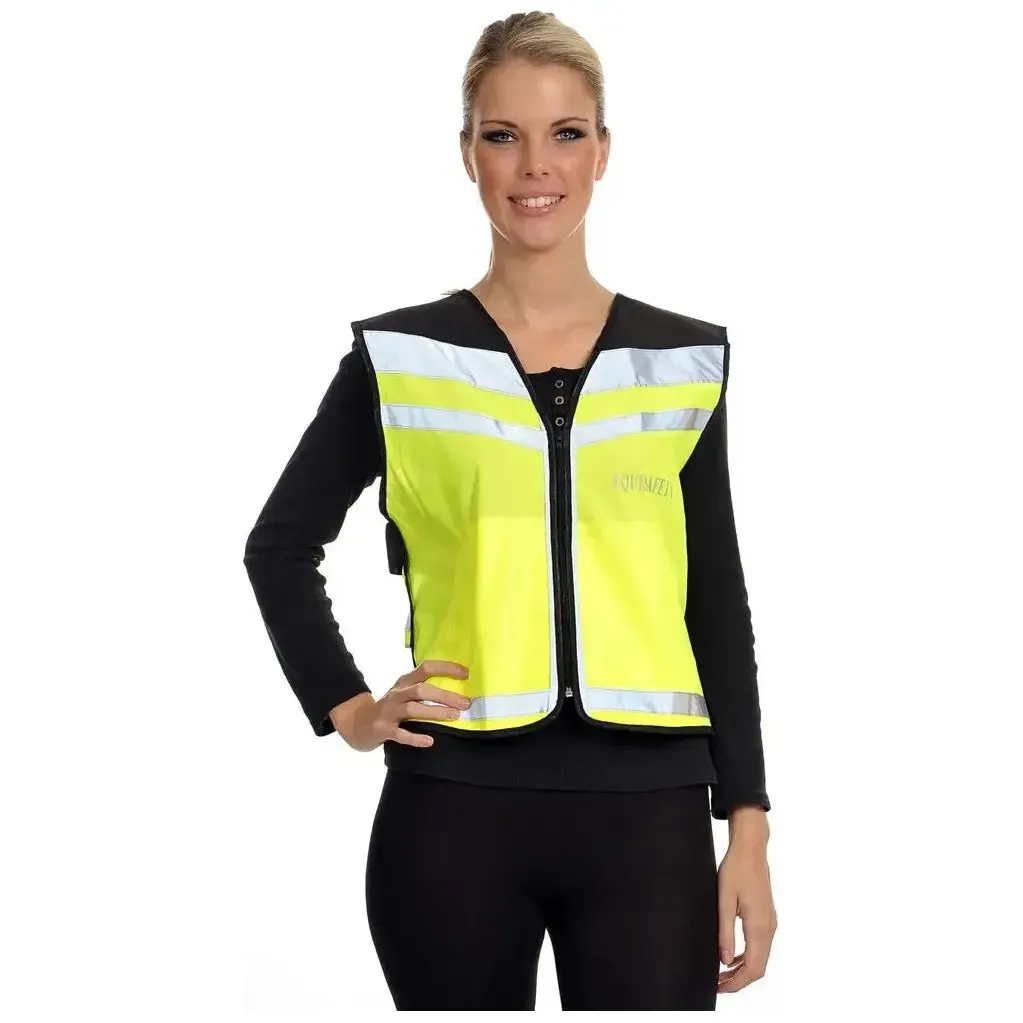 Equisafety Reflective Hi Vis Waistcoat Yellow - HORSE IN TRAINING