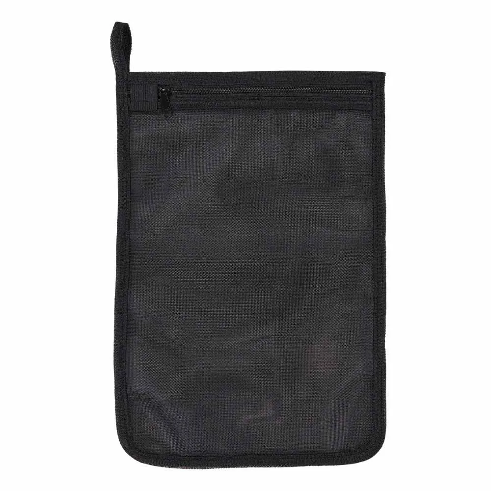 Ergodyne 13721 5718 Black Zippered Mesh Wash Bag 10-Pack