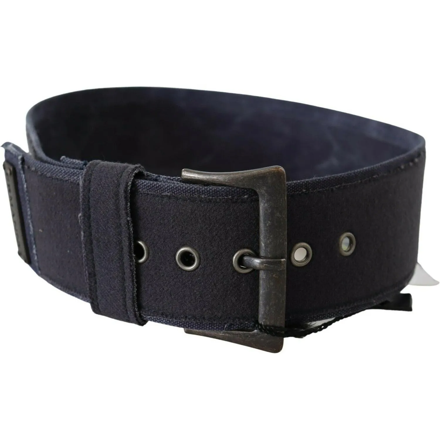 Ermanno Scervino Elegant Navy Blue Leather Waist Belt