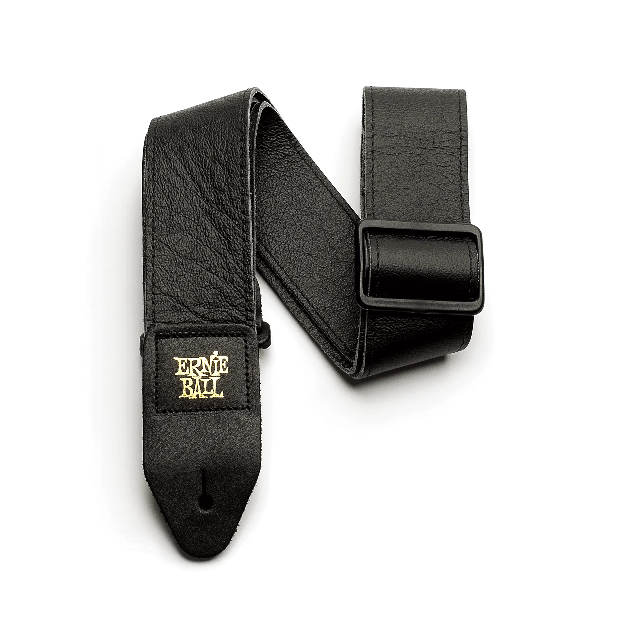 Ernie Ball 2 Tri-Glide Italian Leather Strap - Black