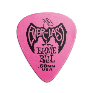 Ernie Ball .60Mm Pink Everlast Picks 12-Pack