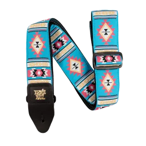 Ernie Ball Sedona Blue Jacquard Strap