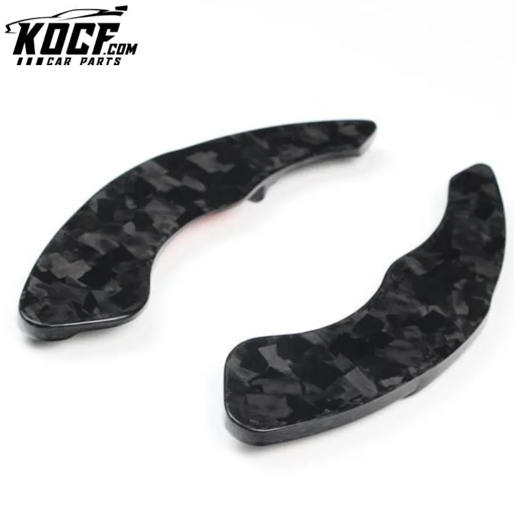 ES-616 For Volkswagen Golf Jetta Car Interior Steering Wheel Extension Accessories Trim Real Forged Carbon Fiber Shift Paddle