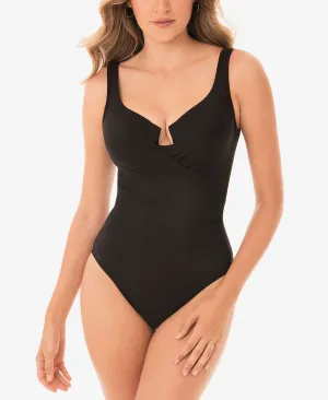 Escape Miraclesuit One-Piece Underwire Shaping Swimsuit, Black