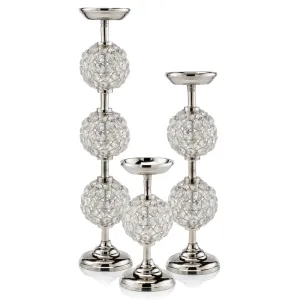 Esfera Pilar Single Cristal Ball Candleholder