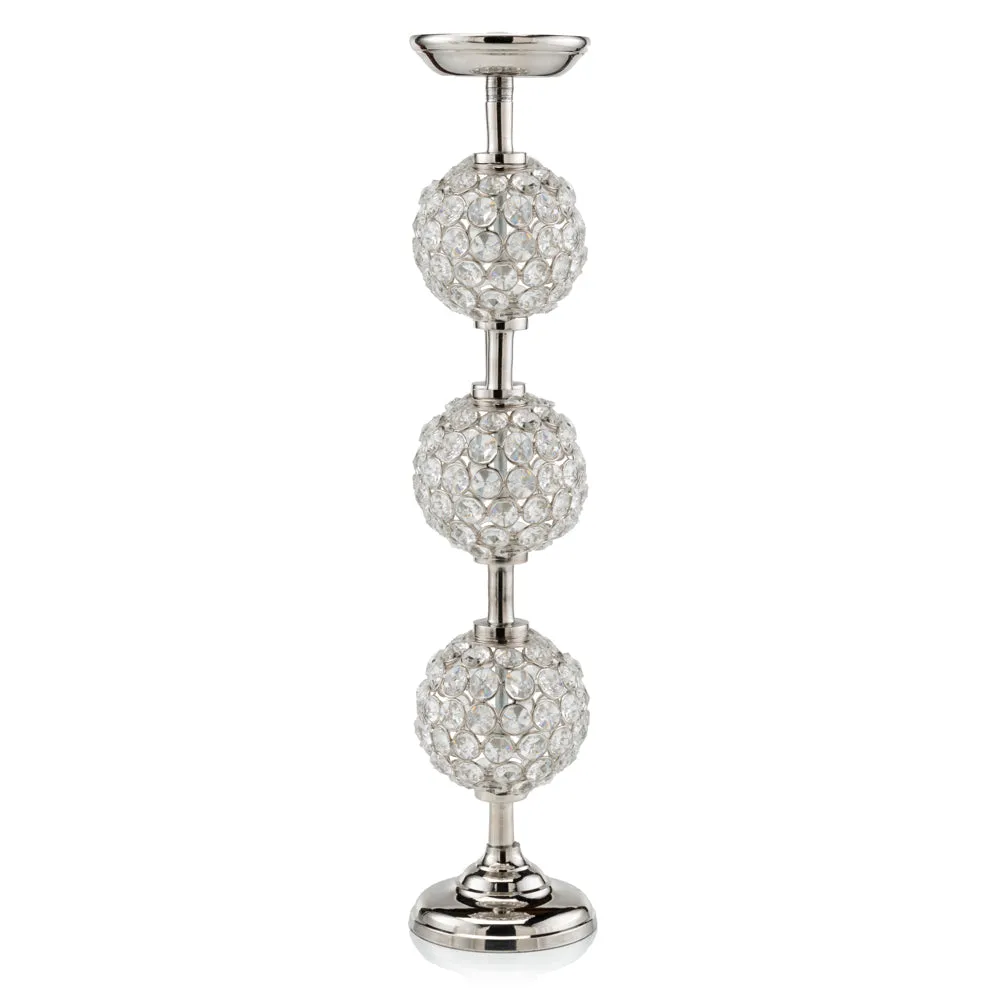 Esfera Pilar Triple Cristal Ball Candleholder