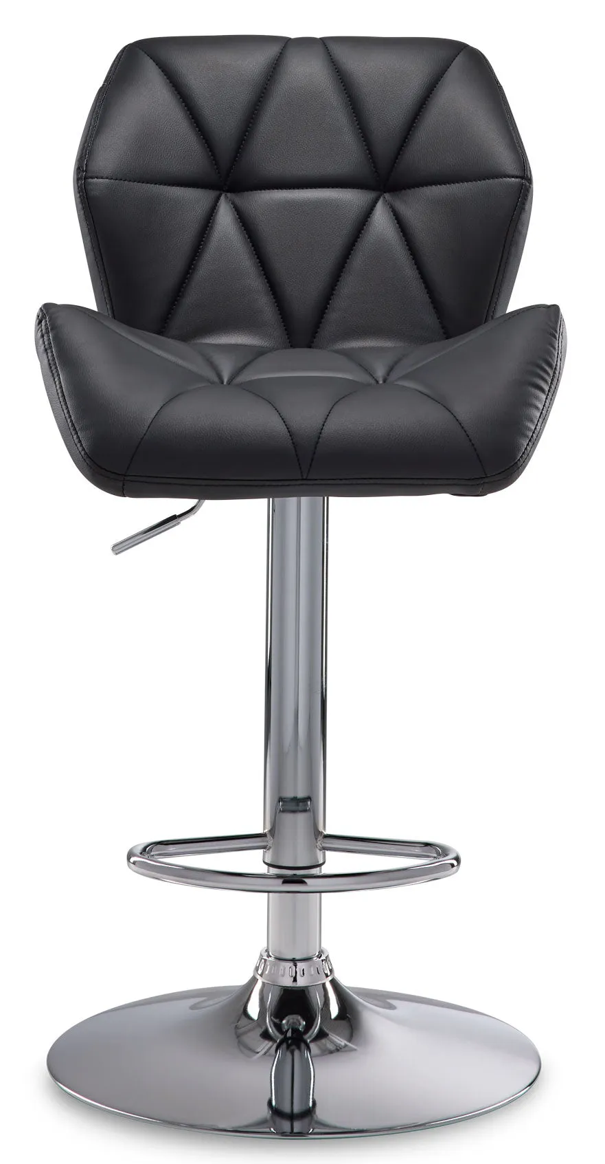 Esme Bar-Height Stool - Black/Chrome