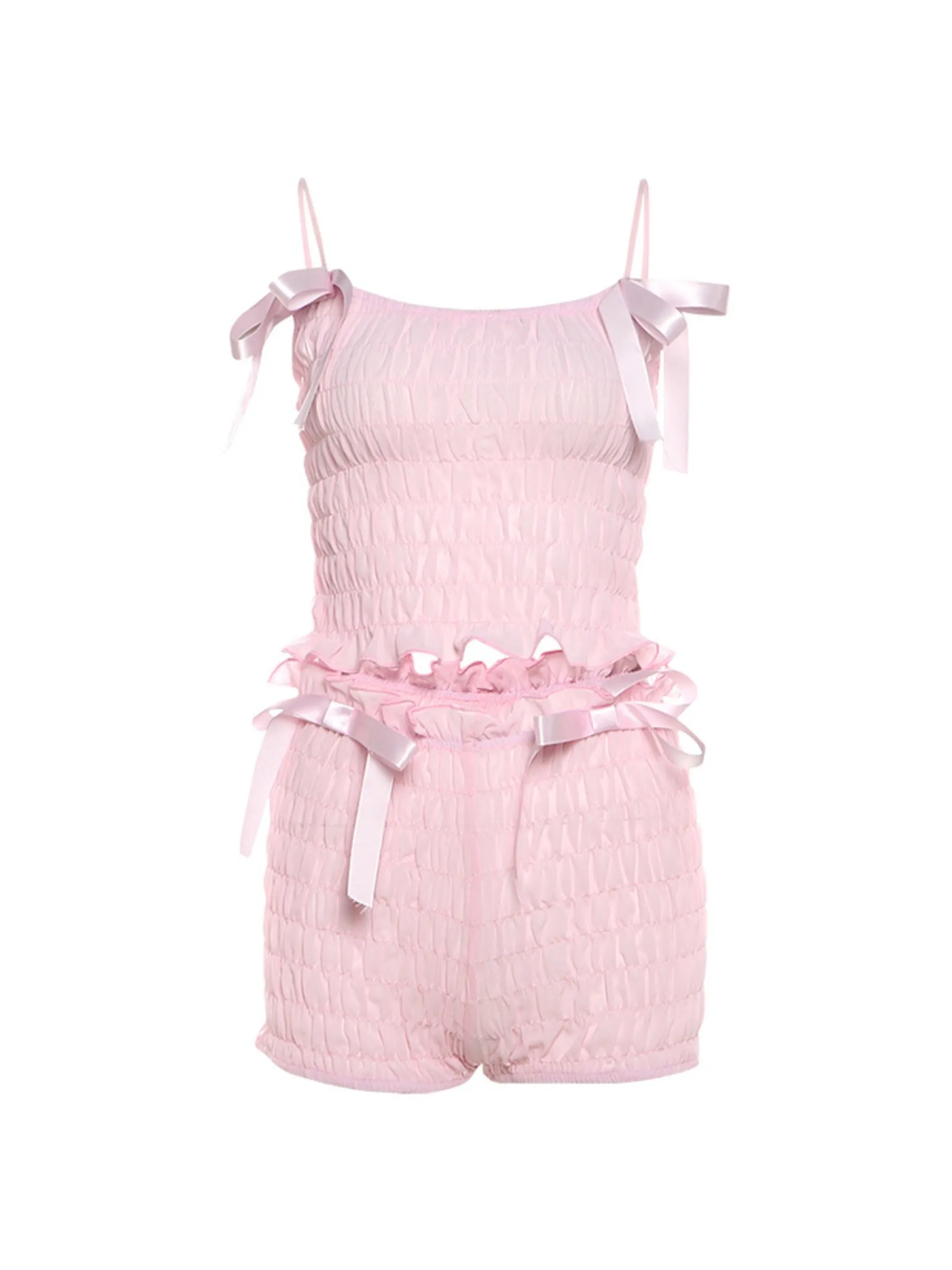 Esme Bow Shorts Set