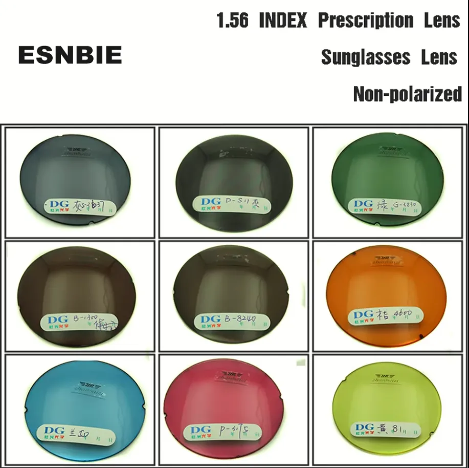 Esnbie 1.56 Single Vision Non Polarized Tinted Lenses