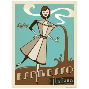 Espresso Italiano Coffee Vinyl Sticker