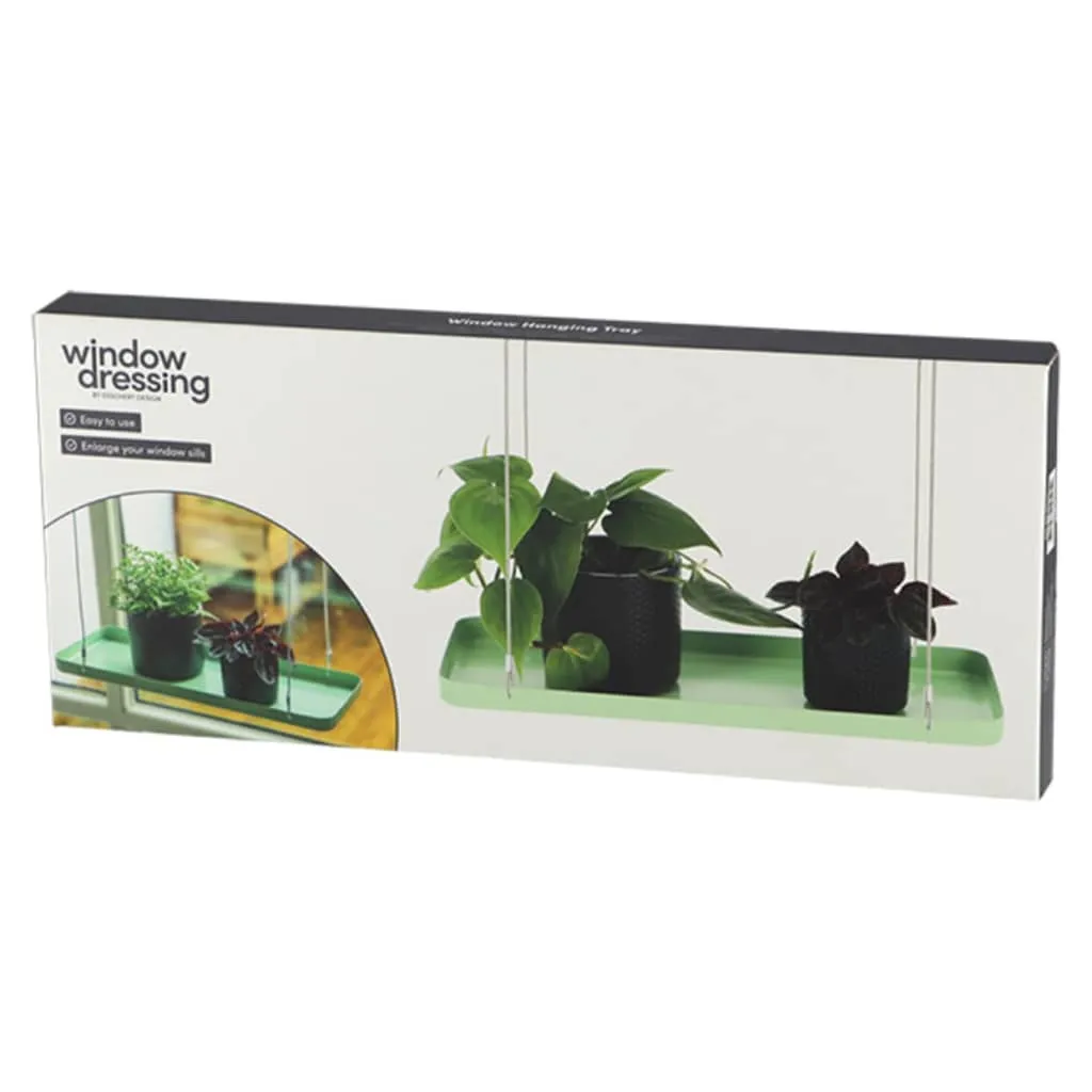 Esschert Design Hanging Plant Tray Rectangular Green S