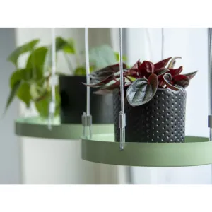 Esschert Design Hanging Plant Tray Round Green S