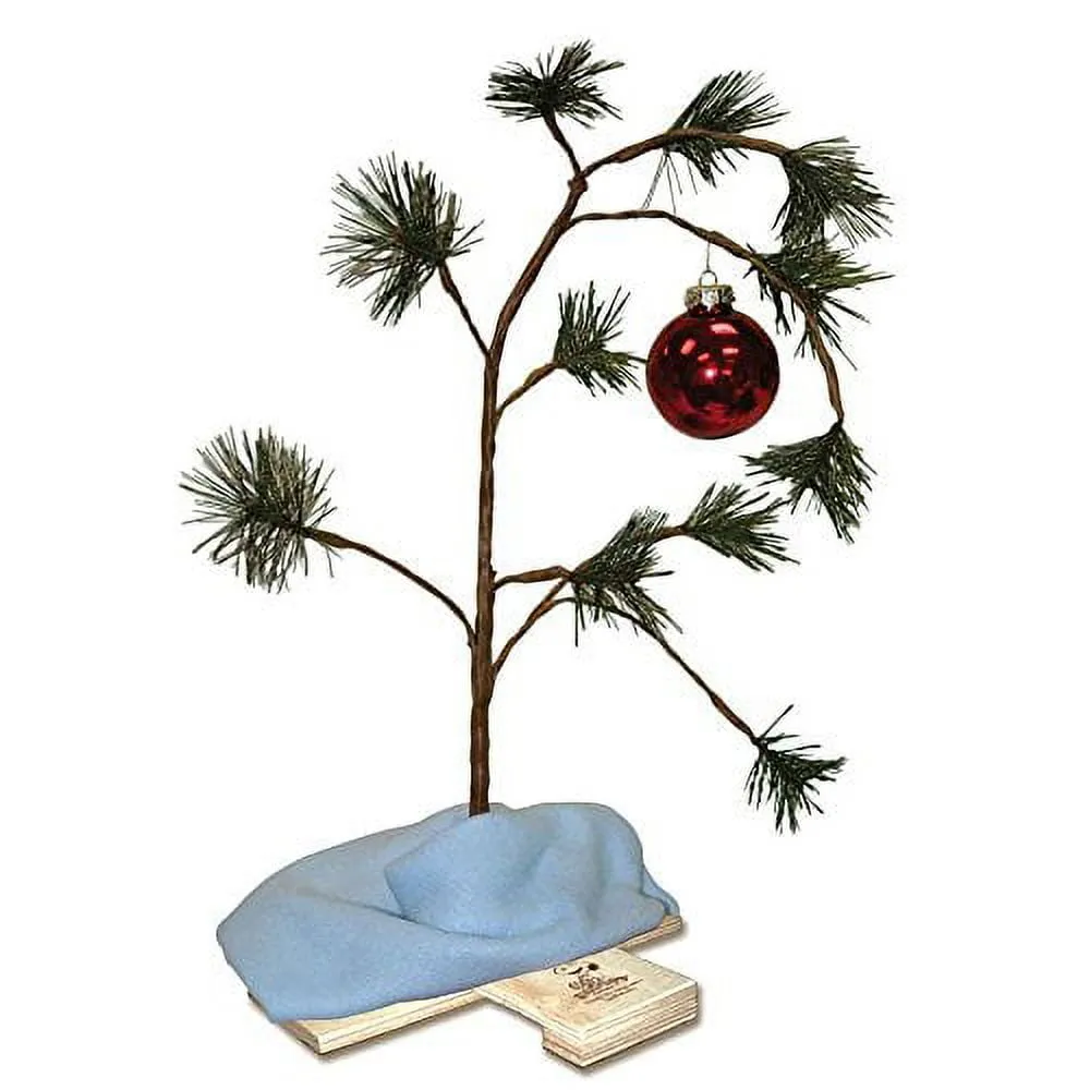 essential 24-Inch Peanuts Charlie Brown Christmas Tree with Linus Blanket