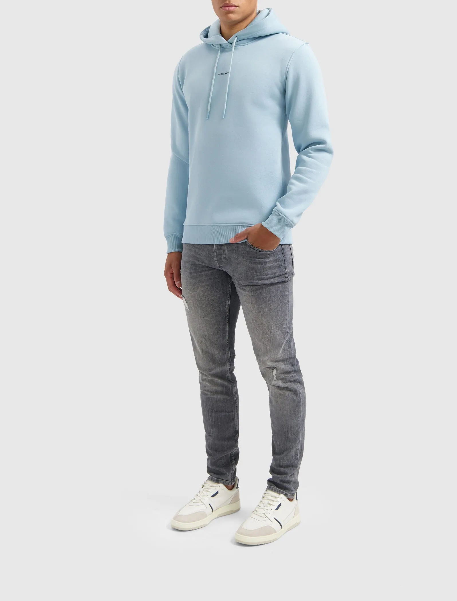 Essential Logo Hoodie | Light Blue