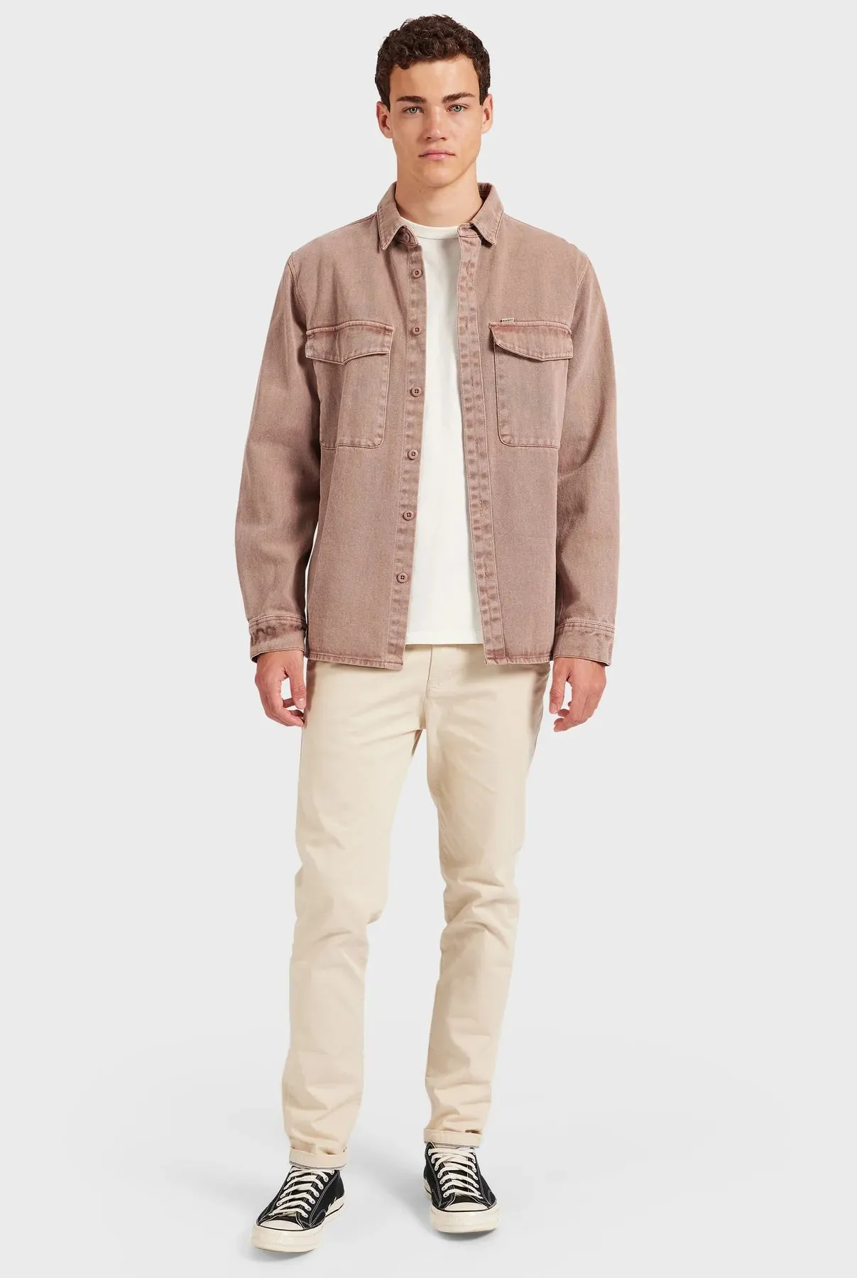 Essential Overshirt in Rose Tan