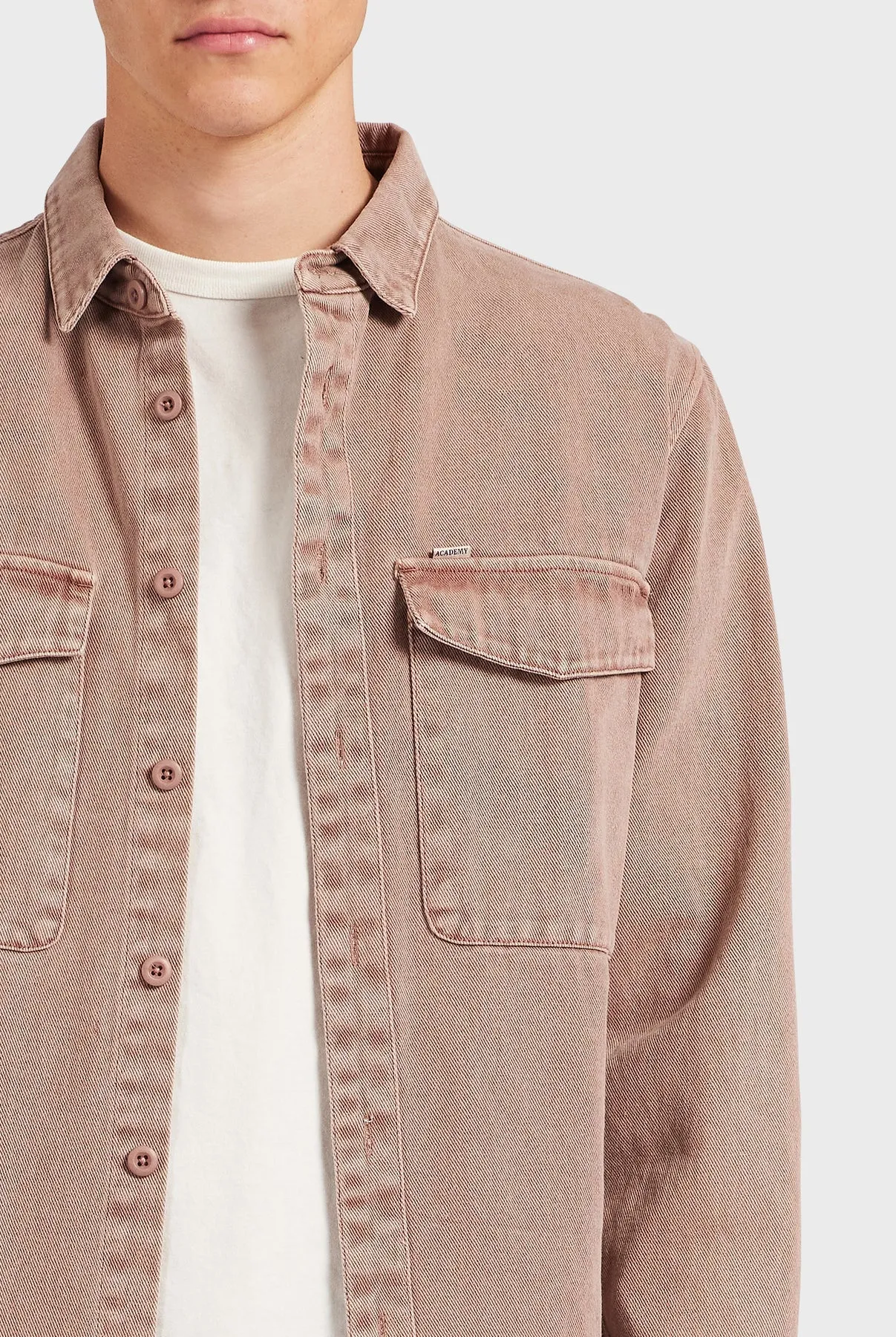 Essential Overshirt in Rose Tan