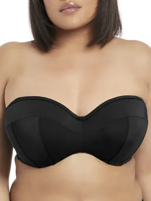 Essentials Multiway Bandeau Bikini Top - Black