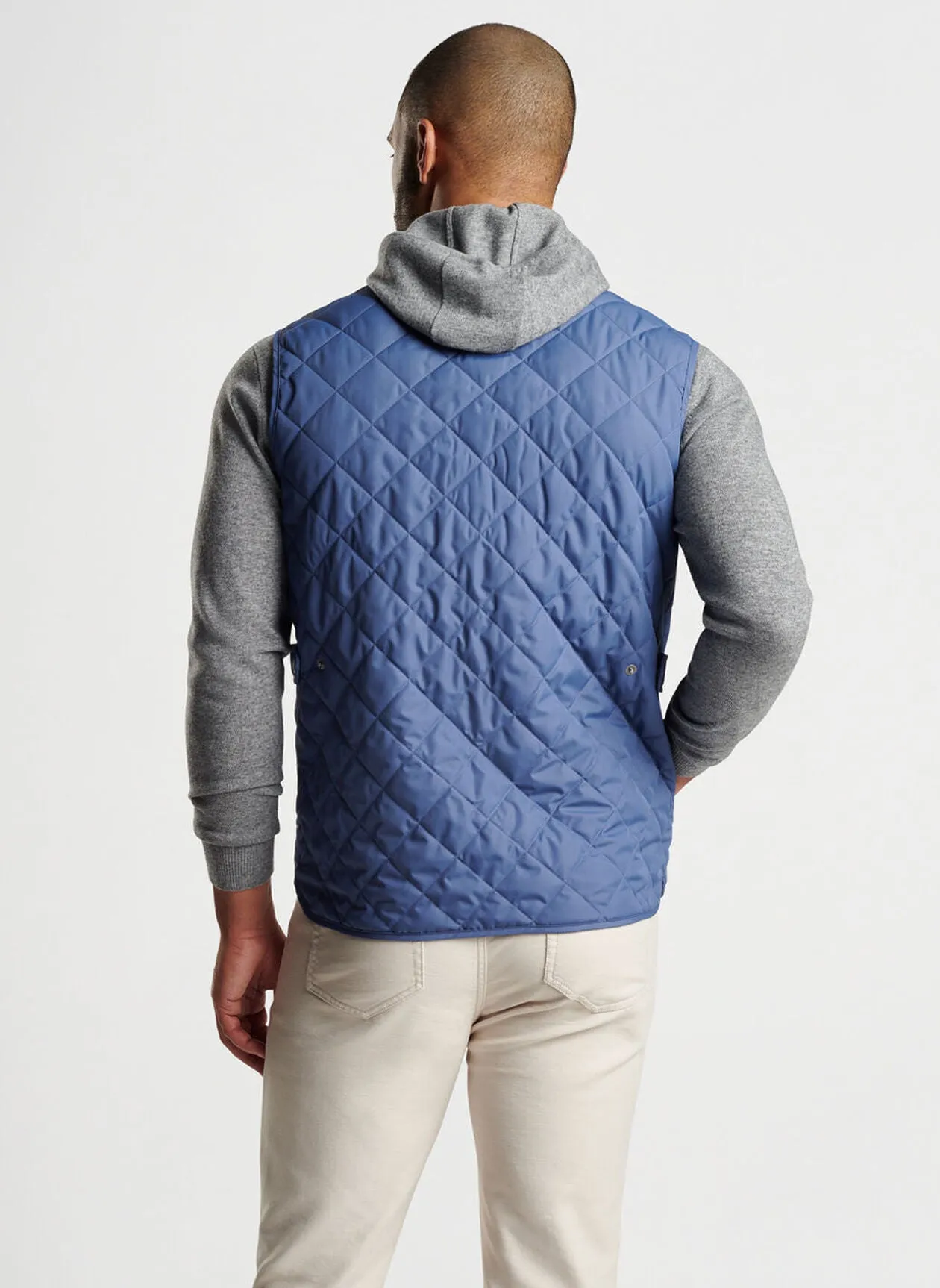 Essex Quilted Travel Vest in Galaxy by Peter Millar