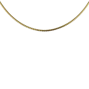 Estate 18k Yellow Gold Serpentine Link Neck Chain 20"