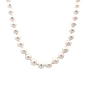 Estate Yellow Gold Cultured Saltwater Pearl Strand