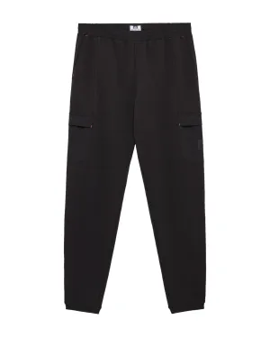 Estefano Cargo Jogger Pants Black