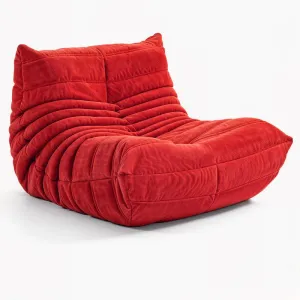 Ester Red Velvet Sofa