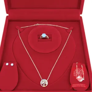 Eternal Harmony: High-End Tree of Life Jewelry Set