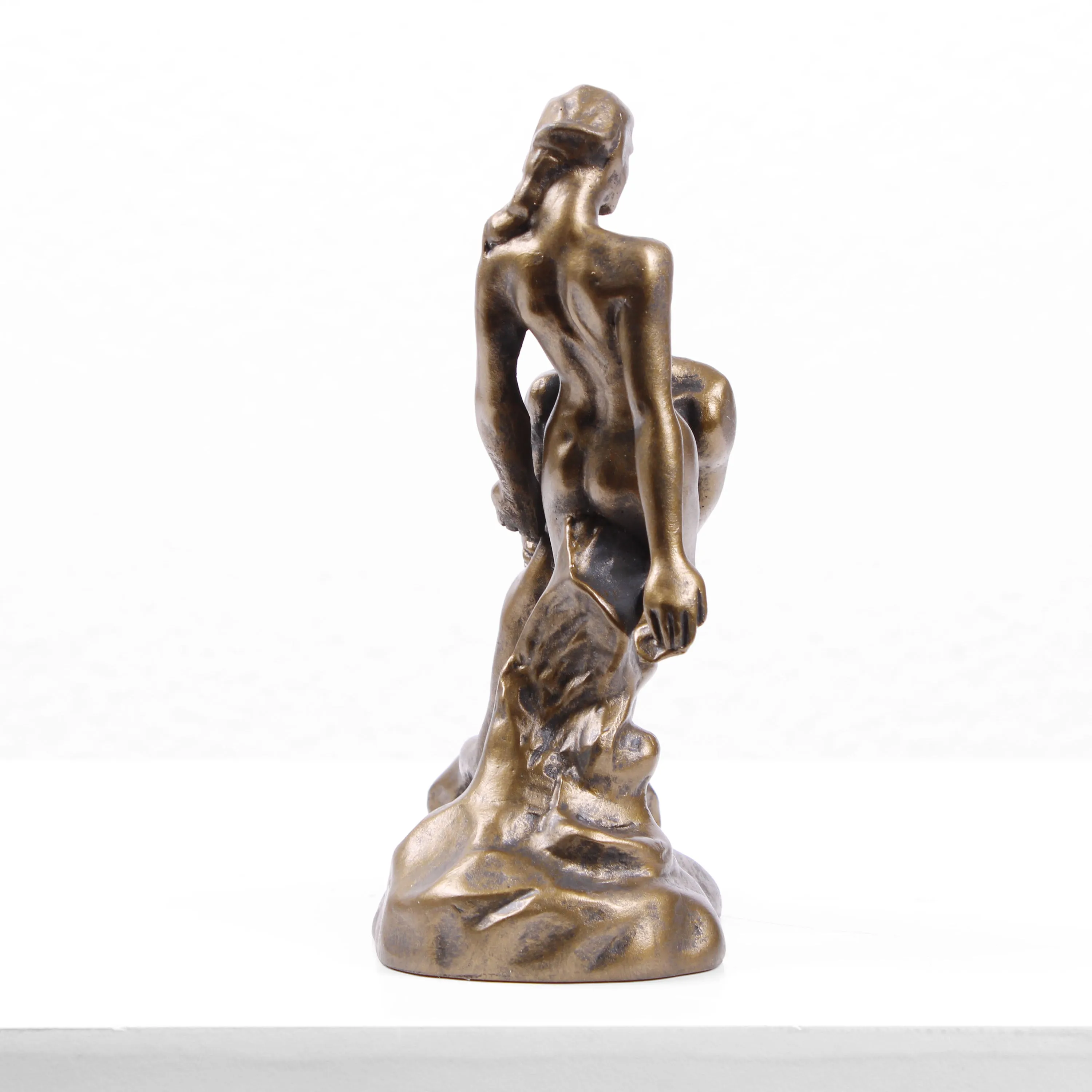 Eternal Idol Statue (Lovers by Rodin) - Cold Cast Bronze Sculpture