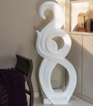 Eternity Abstract Sculpture - White