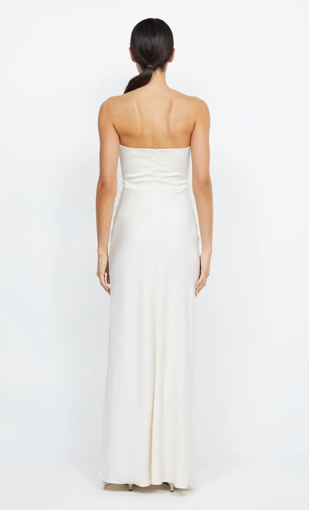 ETERNITY STRAPLESS MAXI DRESS - CREAM