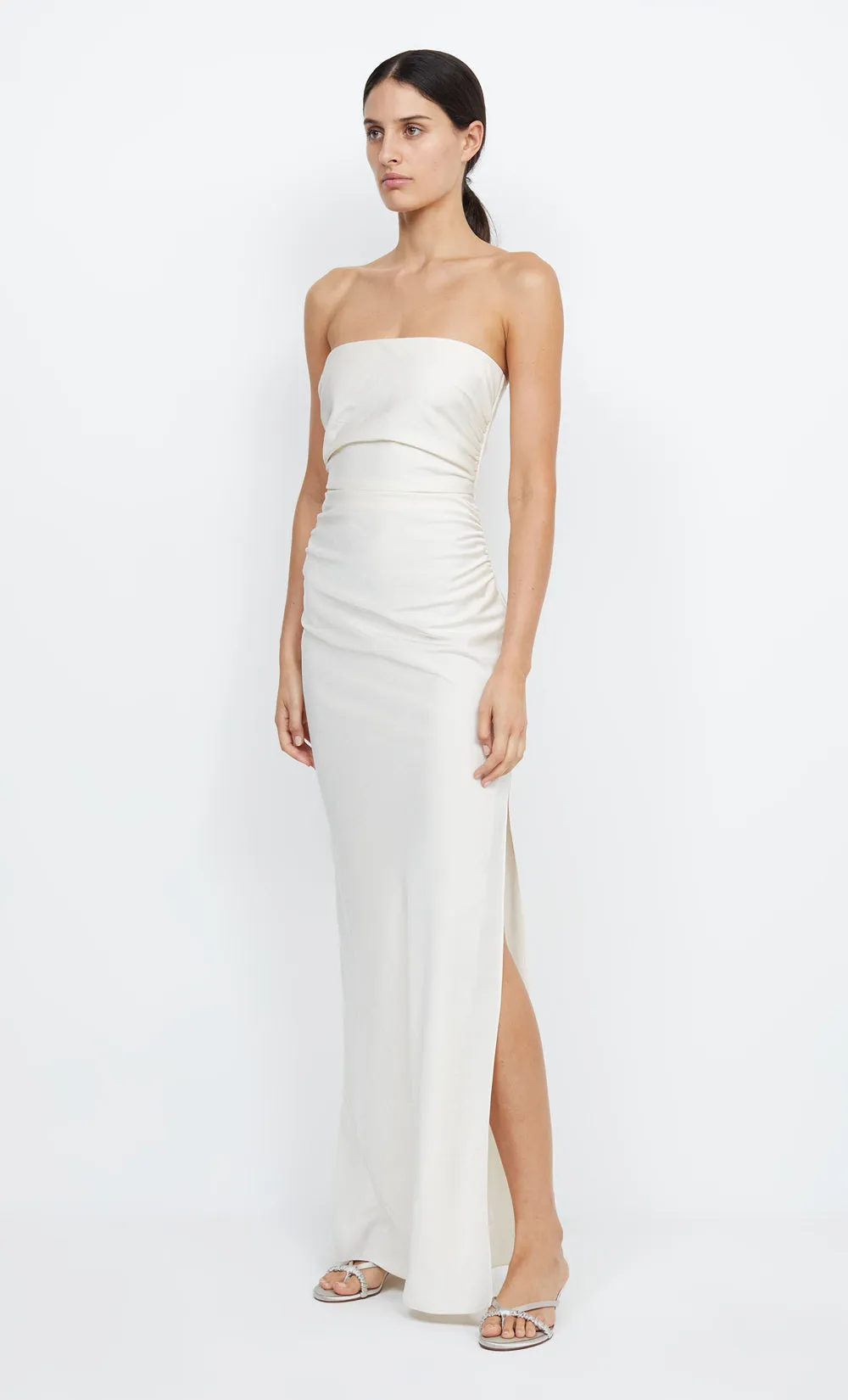 ETERNITY STRAPLESS MAXI DRESS - CREAM