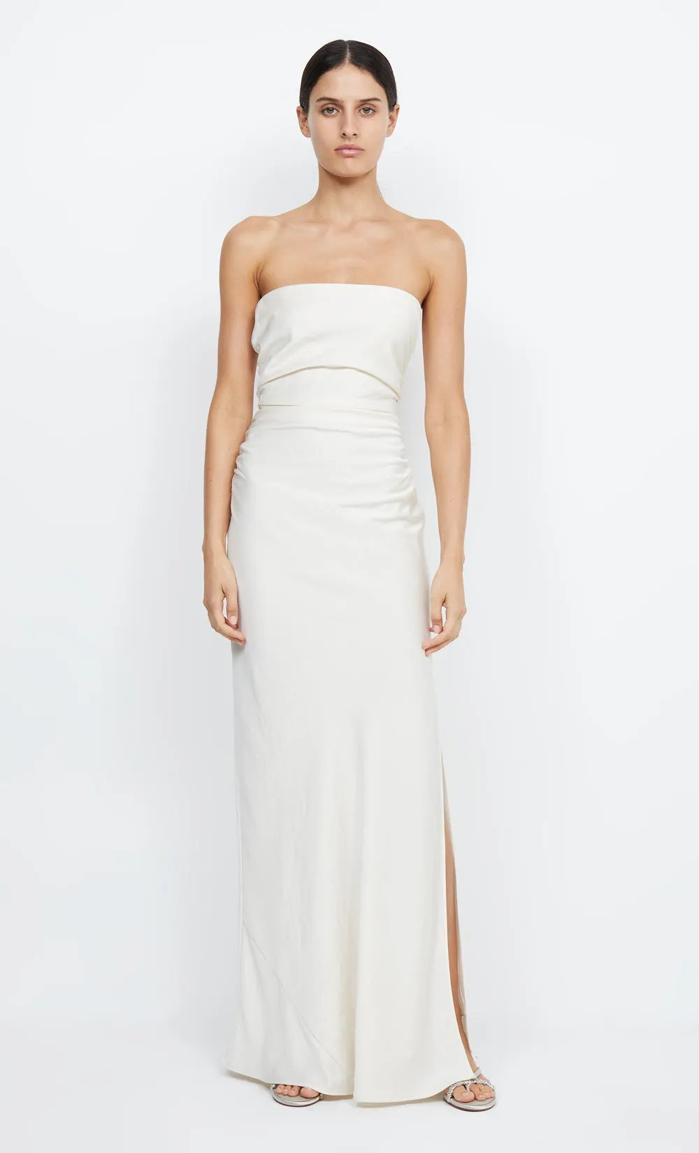 ETERNITY STRAPLESS MAXI DRESS - CREAM