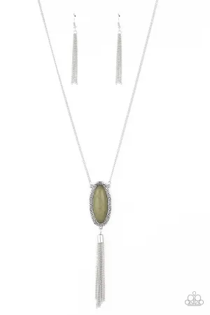 Ethereal Eden - Green Necklace - Paparazzi Accessories