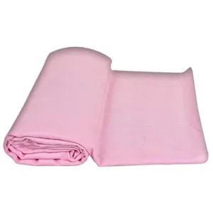 EthnicAlive Bhagalpuri Handloom Oraganic Exclusive Pure Bihar Brand Dull Lemon Chadar Blanket (Size 220x125cm) (Pink)